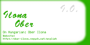 ilona ober business card